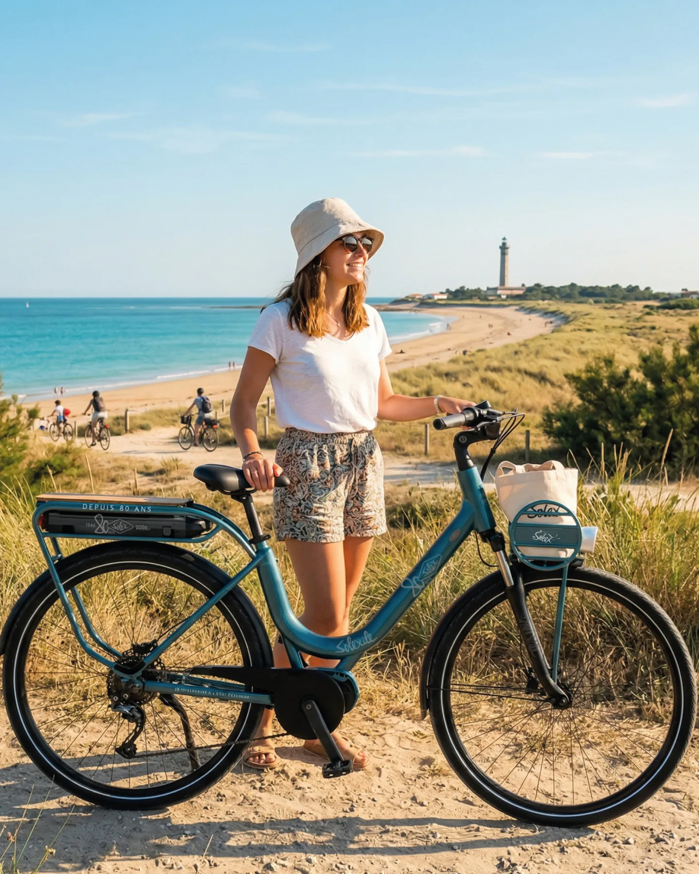 Personnages Solex sur l'Île de Ré