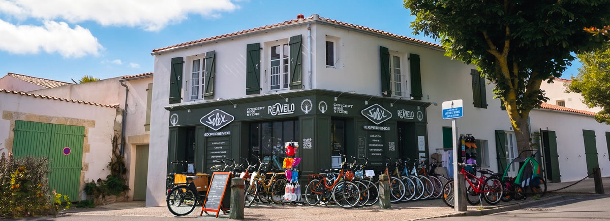 La boutique Original Solex Club, concept store au 35 cours Pasteur à Saint-Martin-de-Ré